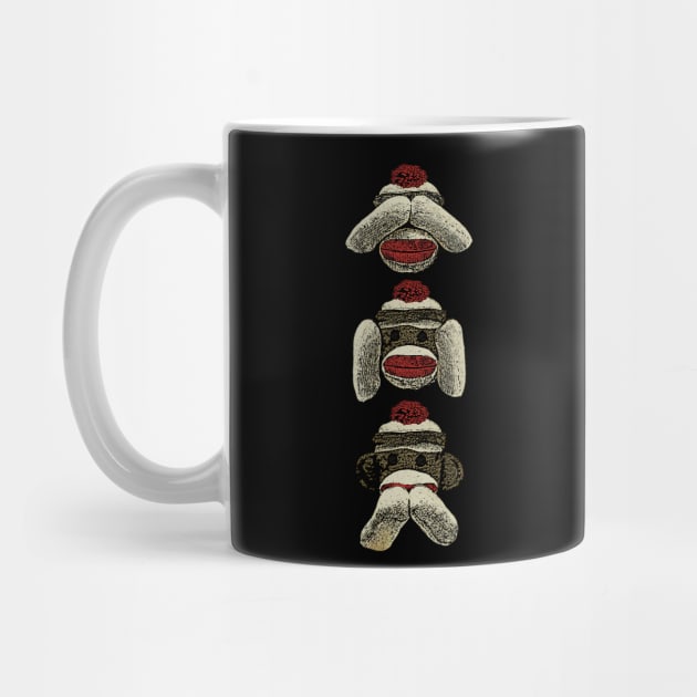 Three Wise Sock Monkeys by bronzarino